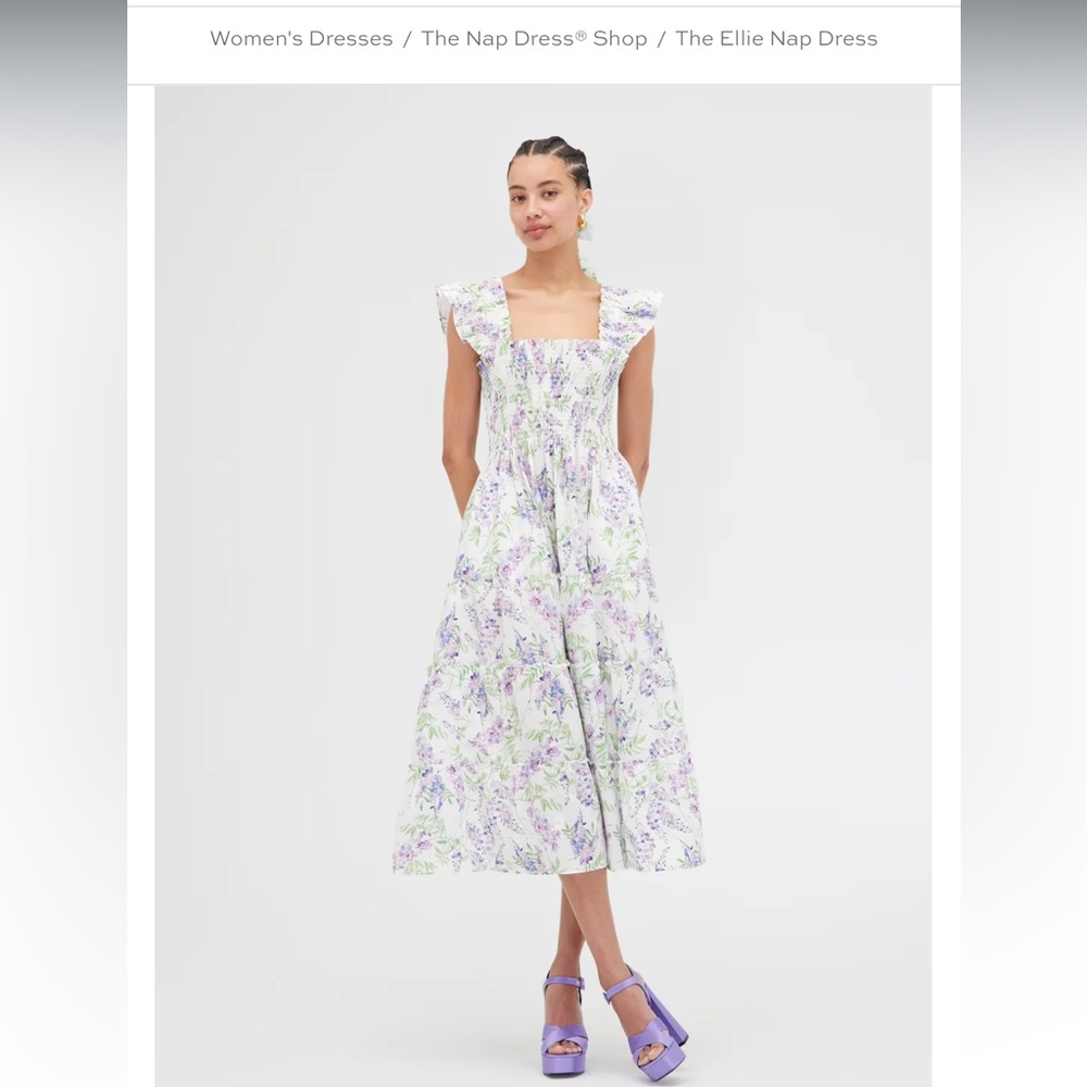 Hill house nap dress in wisteria